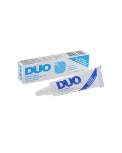 Ardell Duo Clear Lash Adhesive box and tube container laid horizontally side by side