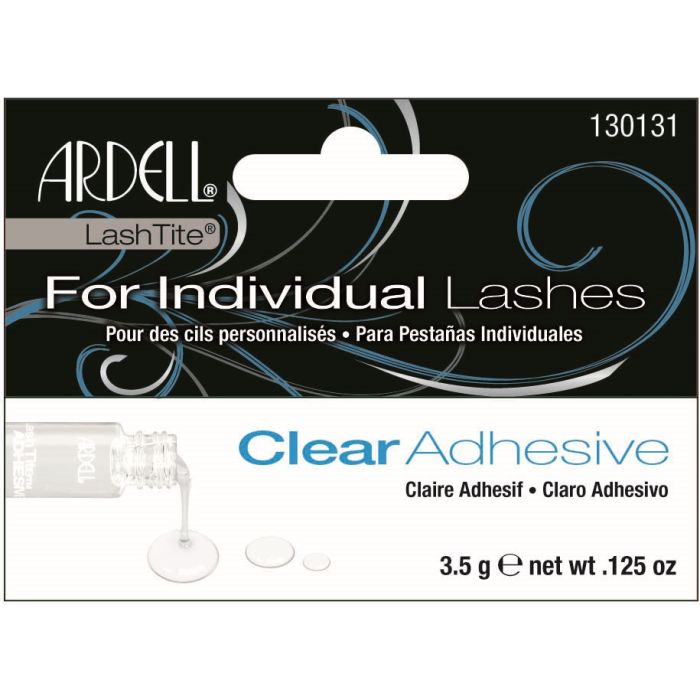 Front view of  Ardell LashTite Adhesive - Clear in a complete retail wall hook packaging