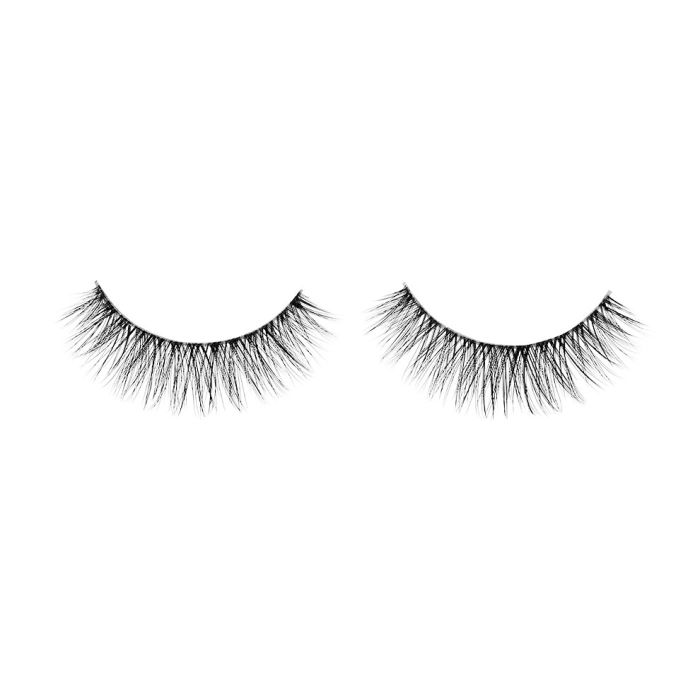 A single pair of Ardell Faux Mink 817 showing its medium volume, long length & flared lash