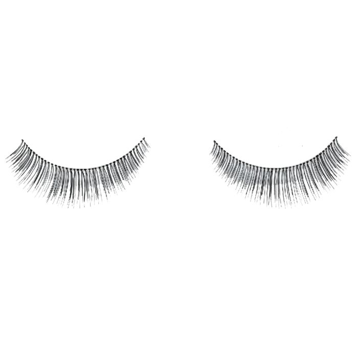 A single pair of Ardell Natural Variety in 109 showing its round lash style & mid-length lash
