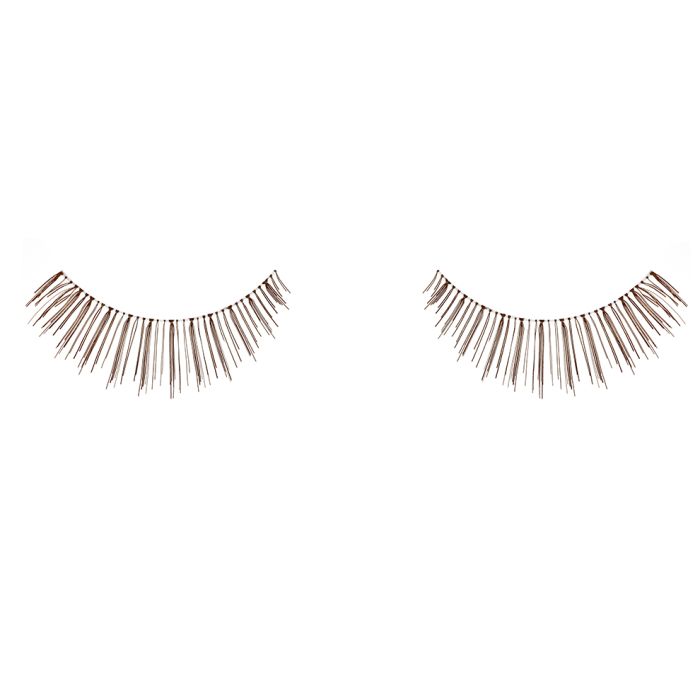 Set of Ardell Natural 124 Brown false lashes side by side featuring clustered lash fibers