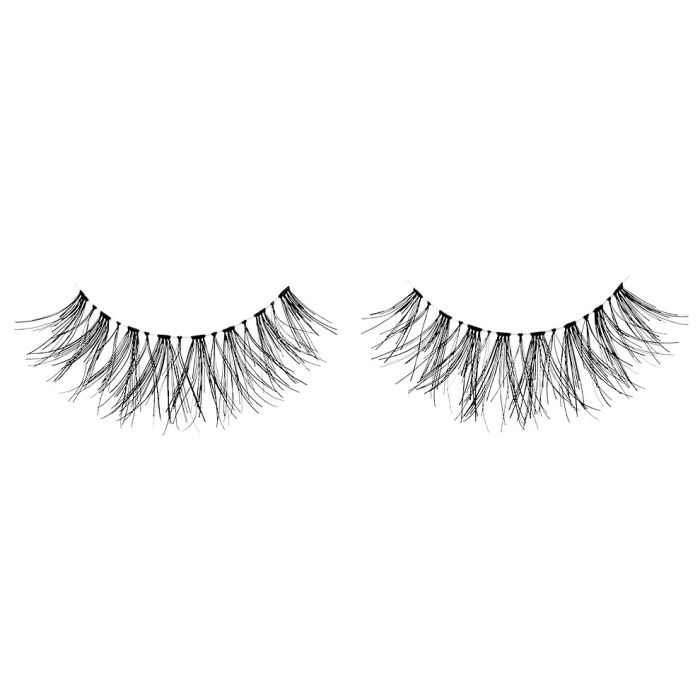 A single pair of Ardell Demi Wispies showing its signature Wispies style with crisscross, feathering, and curl