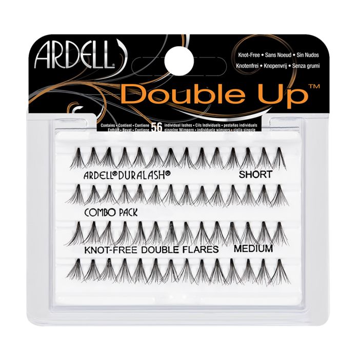 A set of 56 Ardell Double Up Individuals in Short and Long length inside its retail packaging