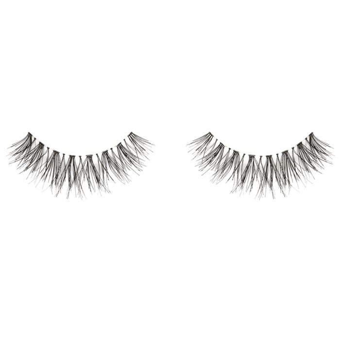 A pair of Ardell Wispies showing its signature wispies style with crisscross, feathering, and curl features
