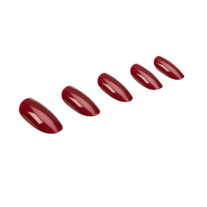A set of Ardell, Nail Addict Premium Artificial Nail Set, Sip of Wine color variant isolated in white color background