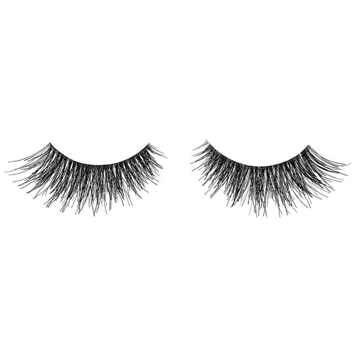 A single pair of Ardell Studio Effects 231 featuring its shorter lash at the inner corner & longer lash at the outer corner