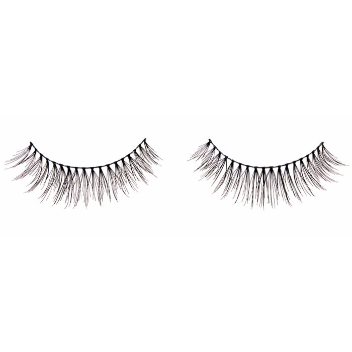 Pair of Ardell Natural 176 false lashes side by side featuring clustered lash fibers