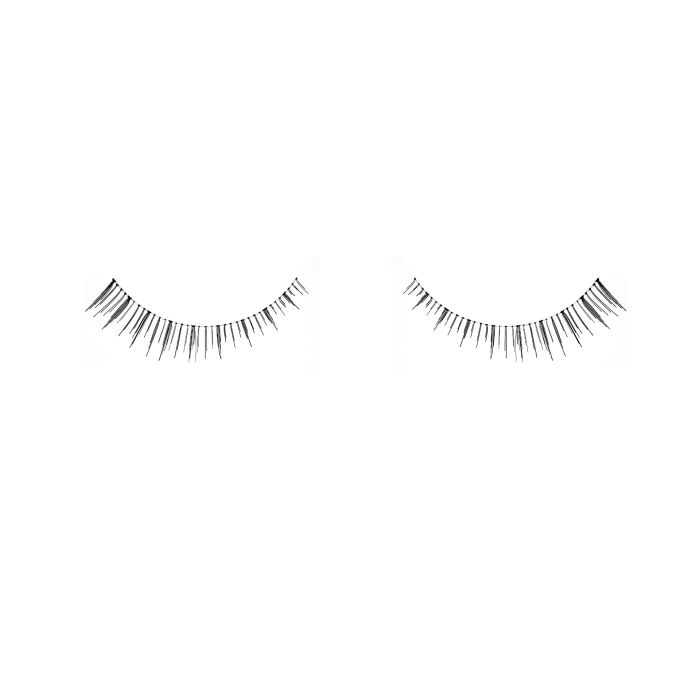 Pair of Ardell Natural 108 false lashes side by side featuring clustered lash fibers
