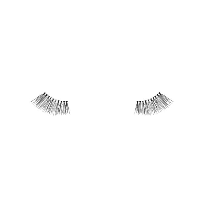 A pair of Ardell Accents 315 - Black color variant featuring its fine and slightly half clustered lashes