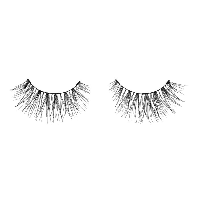 Pair of Ardell, Magnetic Lash Singles, Lash 110 upper false lashes side by side featuring tiny magnets & lash fibers.