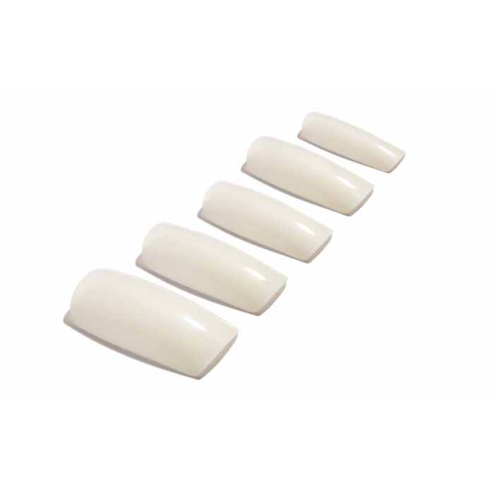 Set of Ardell Nail Addict Natural Square Long Multipack lay in a 45-degree angle position