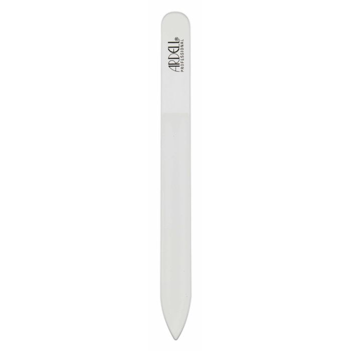 Front of Ardell Nail Addict Glass File lay in white color background