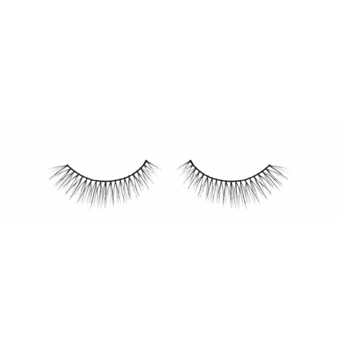 A floating Ardell Magnetic Megahold 110 featuring its fluffy and fluttery lashes isolated in white color scene