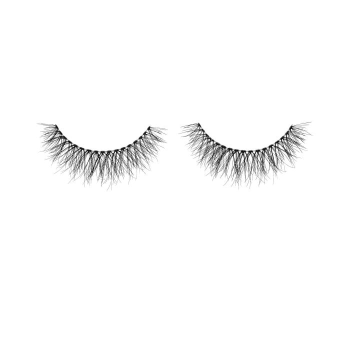 Pair of Ardell Naked Lash 421 false lashes side by side showing criss-cross layering that opens eyes