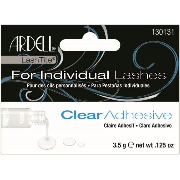 Front view of  Ardell LashTite Adhesive - Clear in a complete retail wall hook packaging