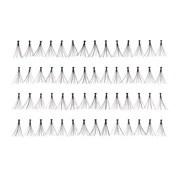 56 Ardell Duralash Flare - Short false lashes arranged in 4 rows of 14 individual lash clusters 