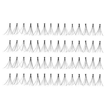 56 Ardell Duralash Flare - Medium false lashes arranged in 4 rows of 14 individual lash clusters 
