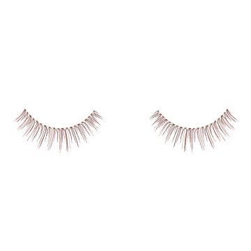 Pair of Ardell Natural 110 Wine false lashes side by side featuring clustered lash fibers