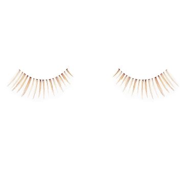 Set of Ardell Natural 116  Brown lashes side by side featuring clustered lash fibers