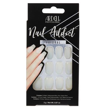 Ardell, Nail Addict Premium Artificial Nail Set, Natural Long
