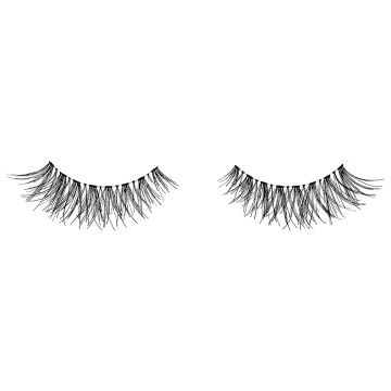 A single pair of Ardell Demi Wispies showing its signature Wispies style with crisscross, feathering, and curl