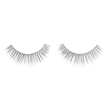 Pair of Ardell Soft Touch Natural Lashes 151 false lashes side by side with a rounded lash style for a wide-eyed effect