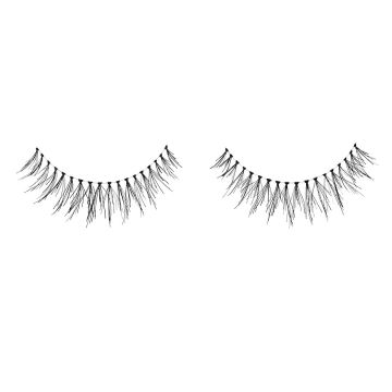 A pair of Ardell SWispies Clusters 602 showing its uneven layered lash and its undetectable lash band