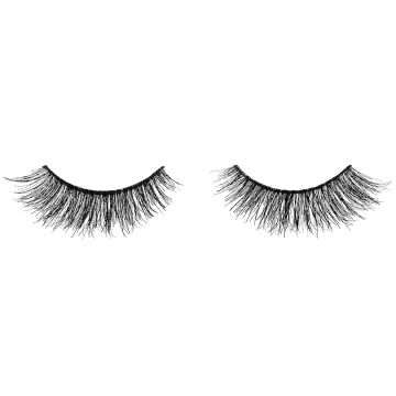 A pair of Ardell Double Up Demi Wispies showing its full volume, medium length lashes