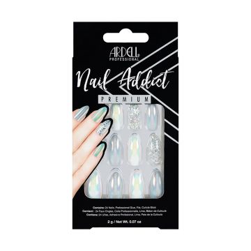 Ardell, Nail Addict Premium Artificial Nail Set, Holographic Glitter