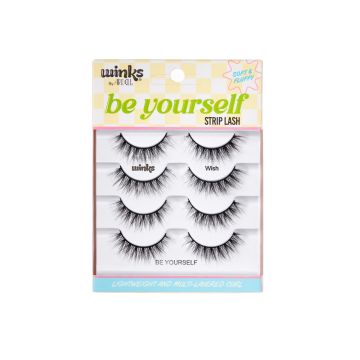 Front package of Winks Be Yourself Lashes  Wish 4 pack
