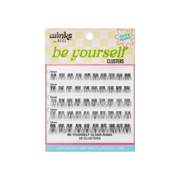 Front packaging of Winks Be Yourself Clusters Glama-Rama 50 pc

