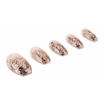 Ardell Nail Addict Premium Nail Set, Dripping in Gold artificial nails