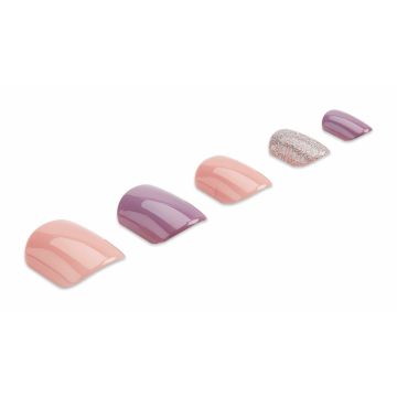 Ardell Nail Addict Premium Nail Set, Pastel Pink and Purple artificial nails