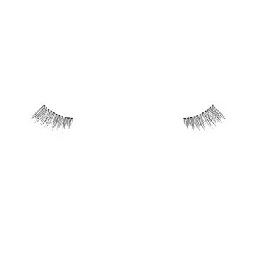 Pair of Ardell Lash Accent 301 false lashes positioned to feature how it would look like when worn