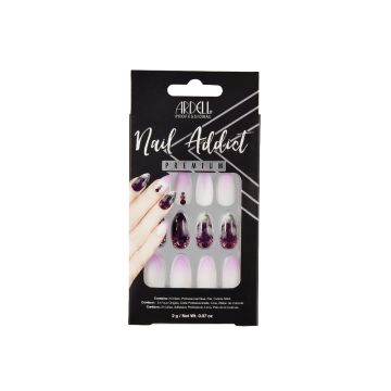 Ardell, Nail Addict Premium Artificial Nail Set, Marble Purple Ombré