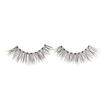 Pair of Ardell Textureyes 585 upper false lashes lay side by side isolated in a white color setting