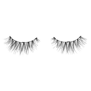 A close up of a pair of Ardell Wispies Magnetic Single False Lashes featuring tiny magnets & clustered lash fibers