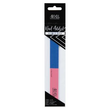 Front of Ardell Nail Addict 4-in-1 Nail File in packaging