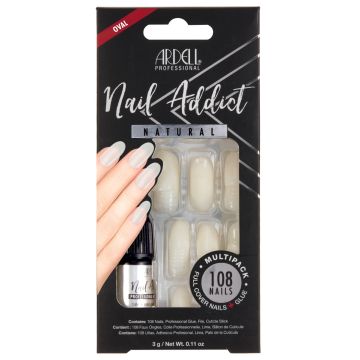 Ardell Nail Addict Natural Oval Multipack