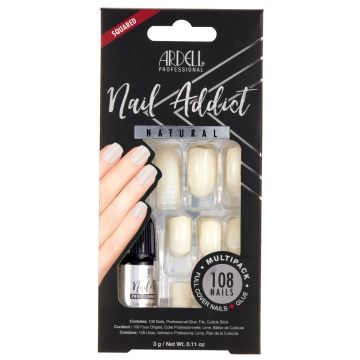 Ardell Nail Addict Natural Squared Multipack