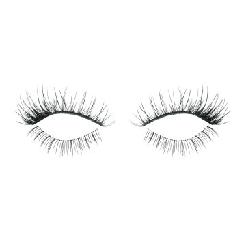 Pair of Ardell Fright Night - Spooky Lashes (Mesmerizing) false lashes side by side with doe-style crisscrossing lash fibers