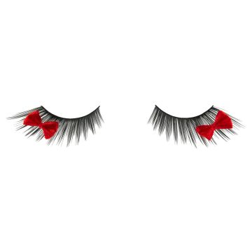 Ardell Fright Night - Spooky Lashes (Fairy Witch) featuring a darling tiny red bow accent, and spiky flared party lashes 