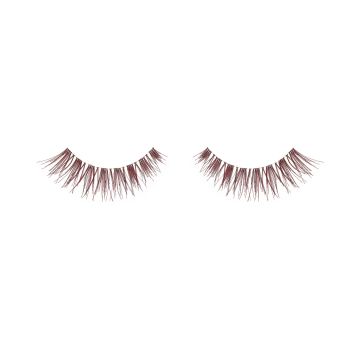 Pair of Ardell Color Impact Lash Demi Wispies Wine false lashes side by side featuring clustered lash fibers