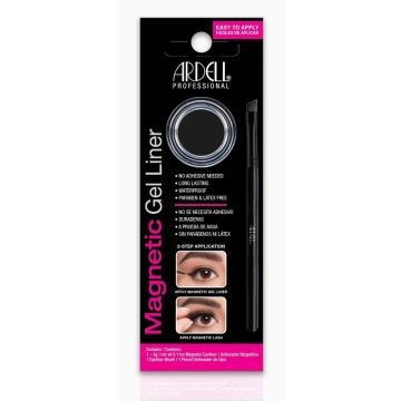 Close-up front view of Ardell Magnetic Gel Liner set in retail wall hook packaging