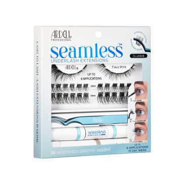 Seamless Underlash Extensions Faux Mink with DUO Bond and Seal and  Applicator Tool