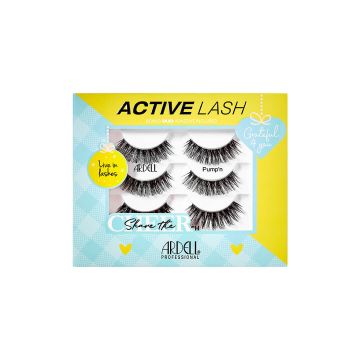 Ardell Holiday 3pk Active Lash Pump'n SKU# 36730 Front Packaging