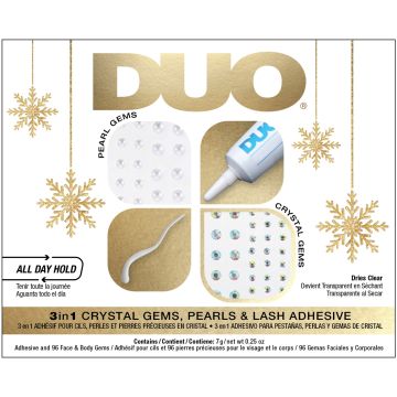 DUO 3 in 1 Crystal Gems, Pearls & Lash Adhesive Gift Set