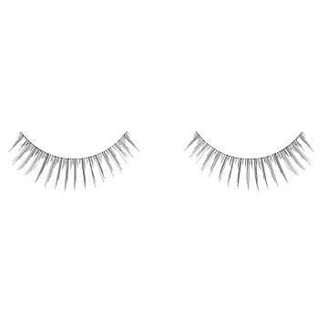 Ardell Natural Sexies Black on a white backround, featuring its spiky effect and a slightly winged lash