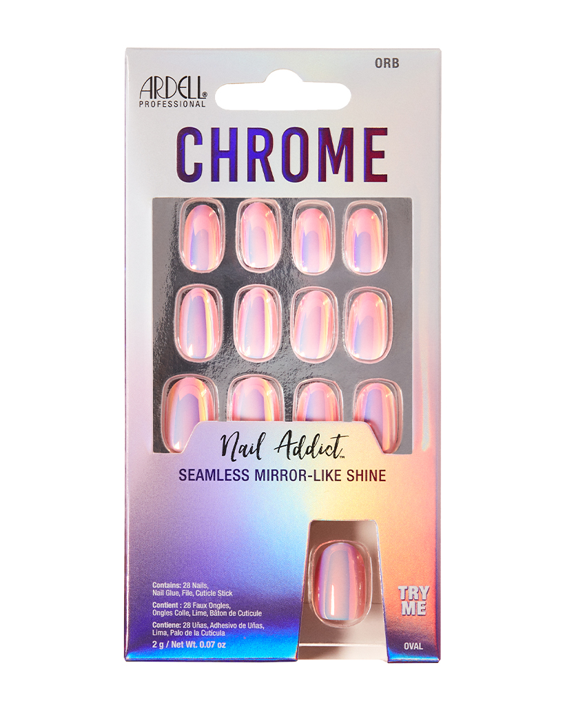 nail addict chrome orb packaging